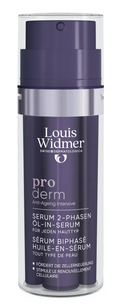 Louis Widmer Proderm Tweefasig Serum Olie-in-serum Licht Geparfumeerd (35 ml)