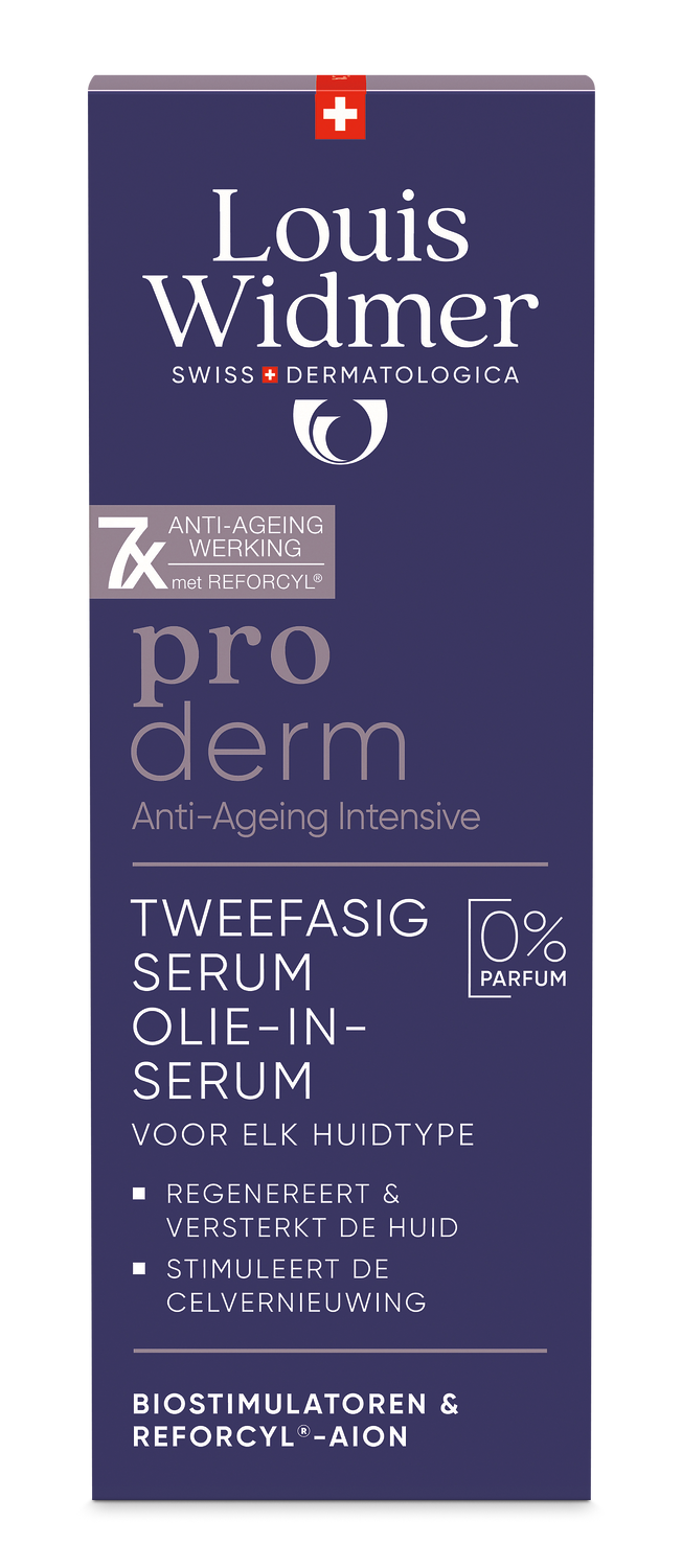 Louis Widmer Proderm Tweefasig Serum Olie-in-serum zonder Parfum (35 ml)