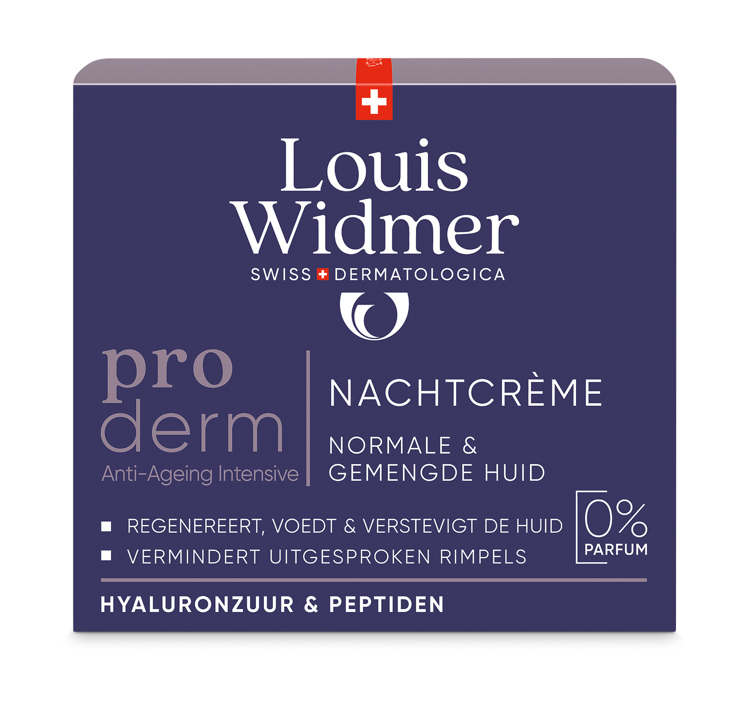 Louis Widmer Proderm Nachtcrème zonder Parfum (50 ml)