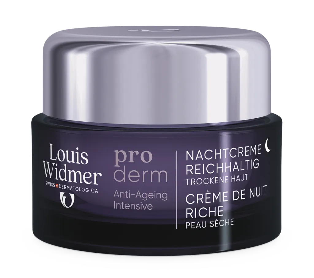 Louis Widmer Proderm Nachtcrème Rijke Textuur zonder Parfum (50 ml)