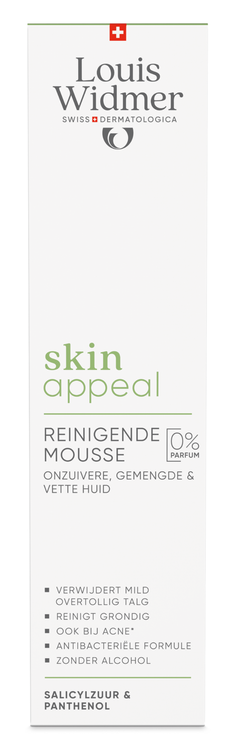 Louis Widmer Skinappeal Reinigende Mousse zonder Parfum (150 ml)