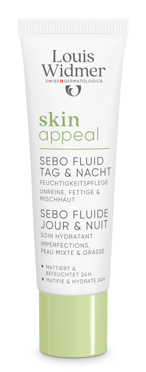 Louis Widmer Skinappeal Sebo Fluide Dag & Nacht zonder Parfum (30 ml)