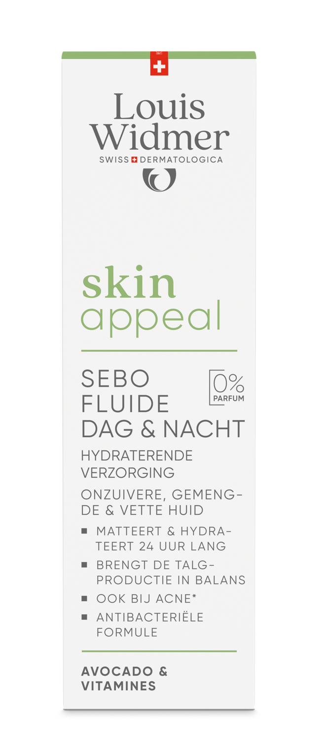 Louis Widmer Skinappeal Sebo Fluide Dag & Nacht zonder Parfum (30 ml)