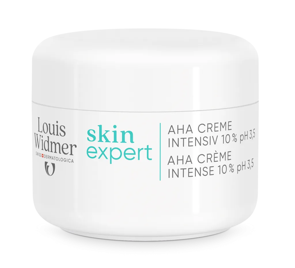 Louis Widmer Skinexpert Aha Crème Intensief 10 % Ph 3,5 zonder Parfum (50 ml)