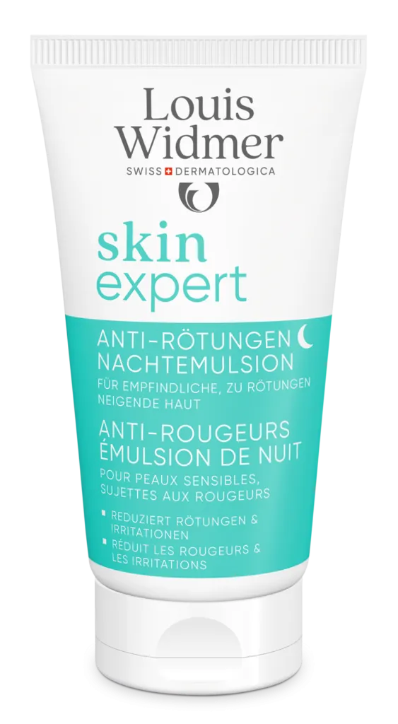 Louis Widmer Skinexpert Anti-roodheid Nachtemulsie zonder Parfum (50 ml)