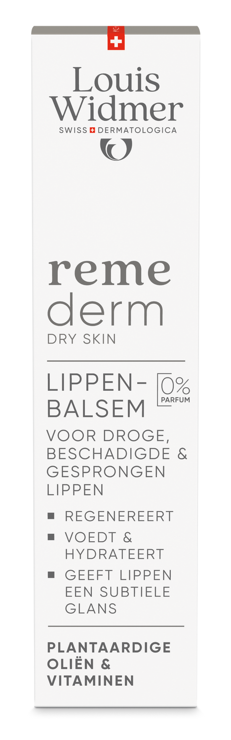 Louis Widmer Remederm Lippenbalsem zonder Parfum (15 ml)