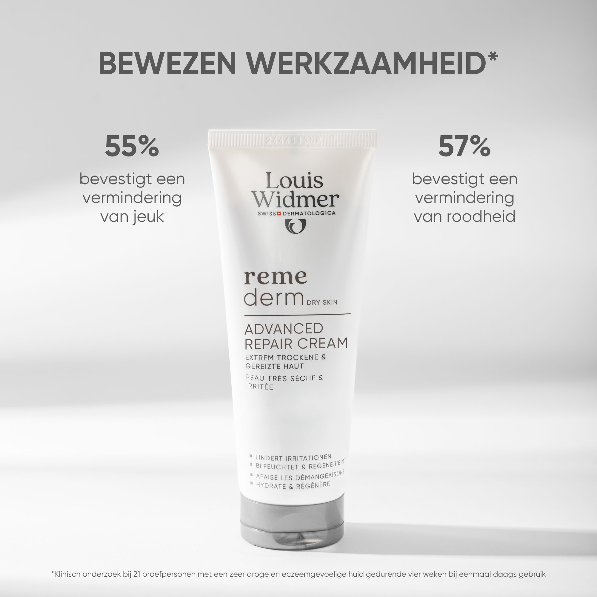 Louis Widmer Remederm Advanced Repair Cream zonder Parfum (75 ml) - image 3