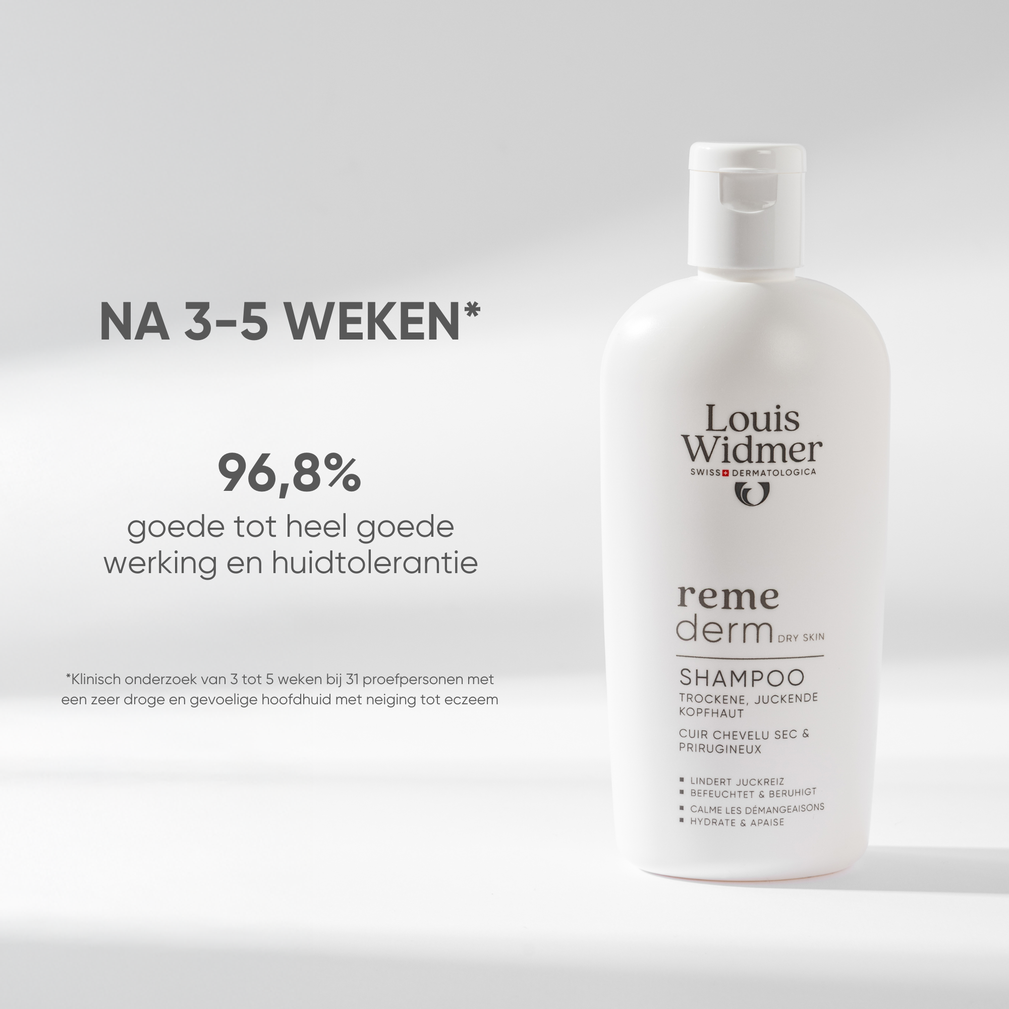 Louis Widmer Remederm Shampoo Licht Geparfumeerd (150 ml) - image 3