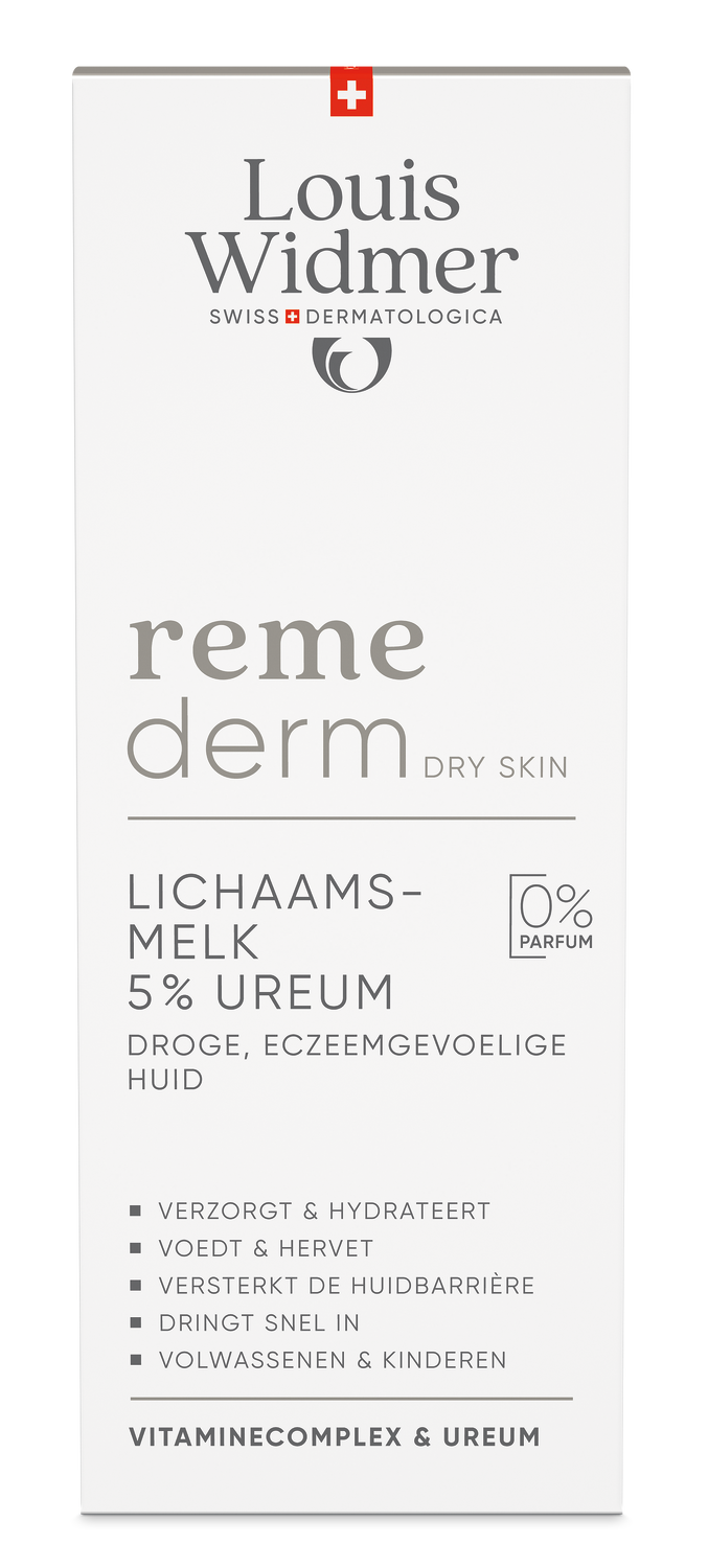 Louis Widmer Remederm Lichaamsmelk 5 % Ureum zonder Parfum (200 ml)