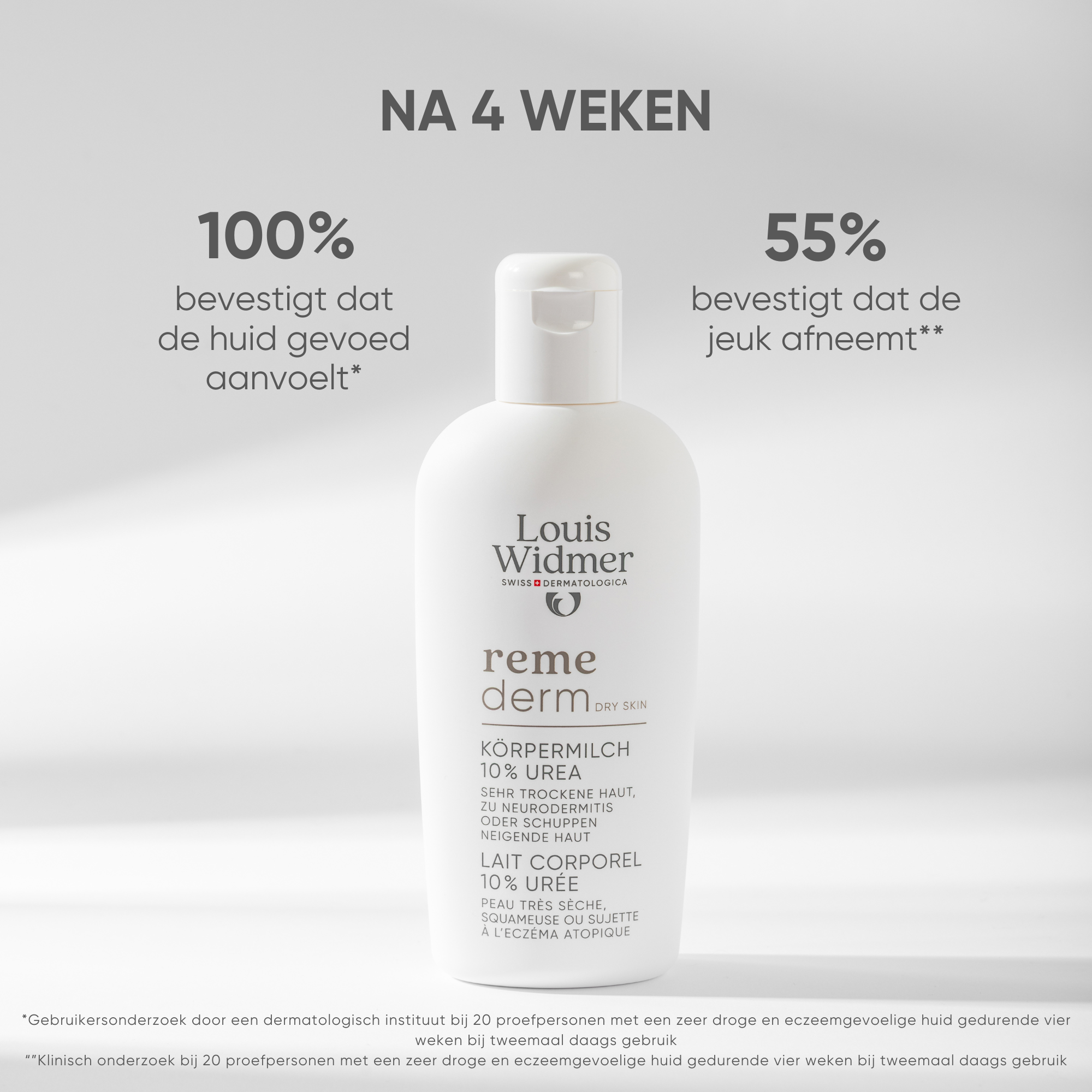 Louis Widmer Remederm Lichaamsmelk 10 % Ureum zonder Parfum (200 ml) - image 3