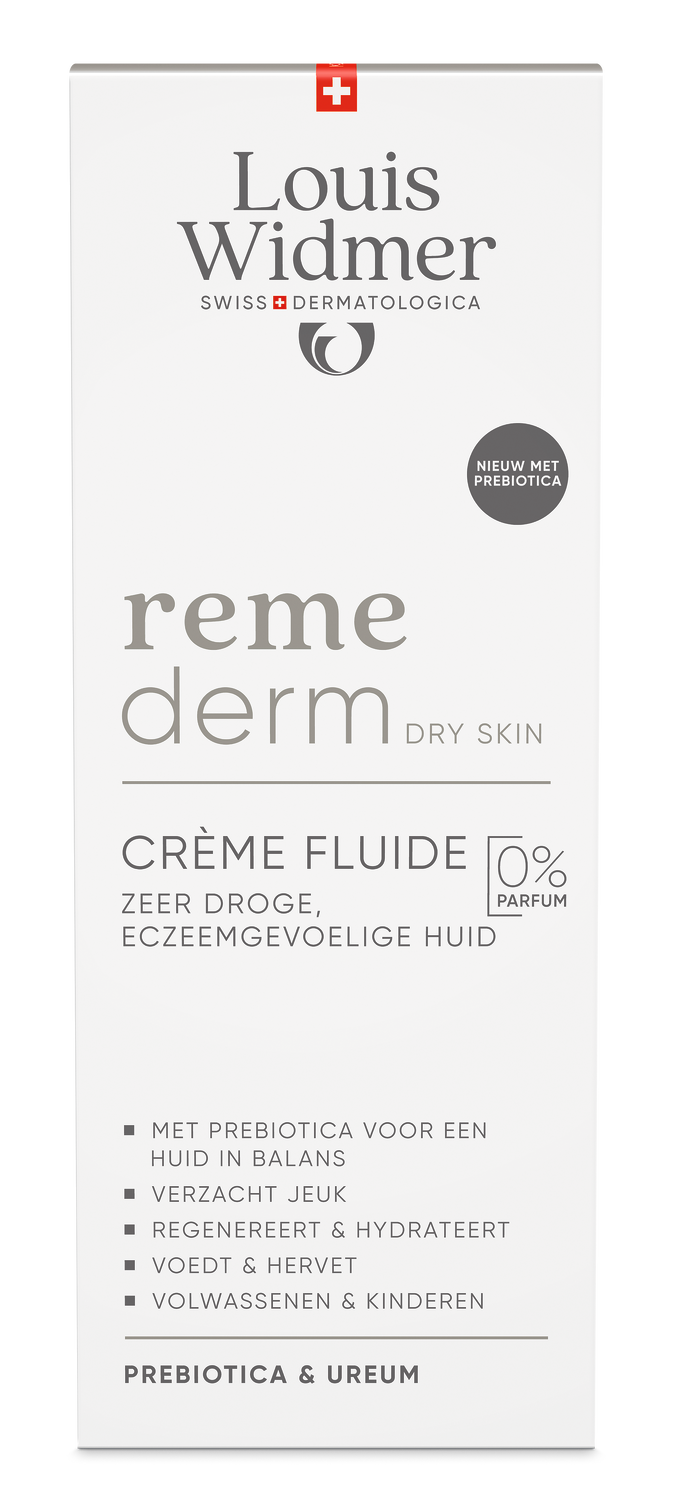 Louis Widmer Remederm Crème Fluide zonder Parfum (200 ml)