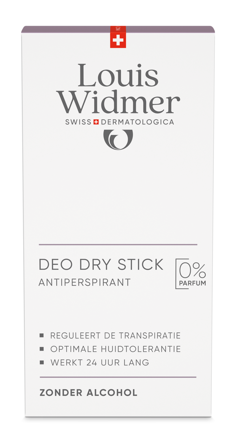 Louis Widmer Deo Dry Stick Antiperspirant zonder Parfum (50 ml)