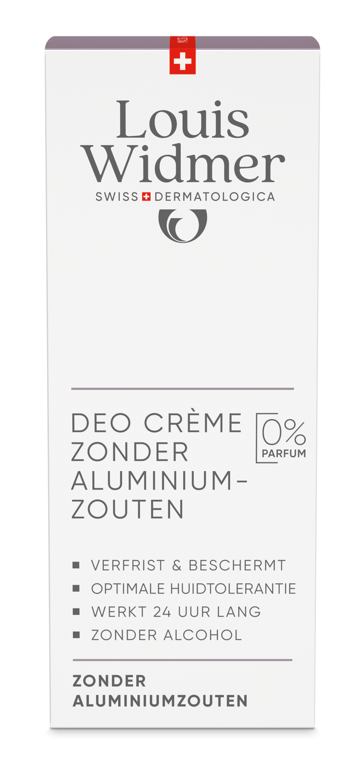 Louis Widmer Deo Crème zonder Aluminiumzouten zonder Parfum (40 ml)