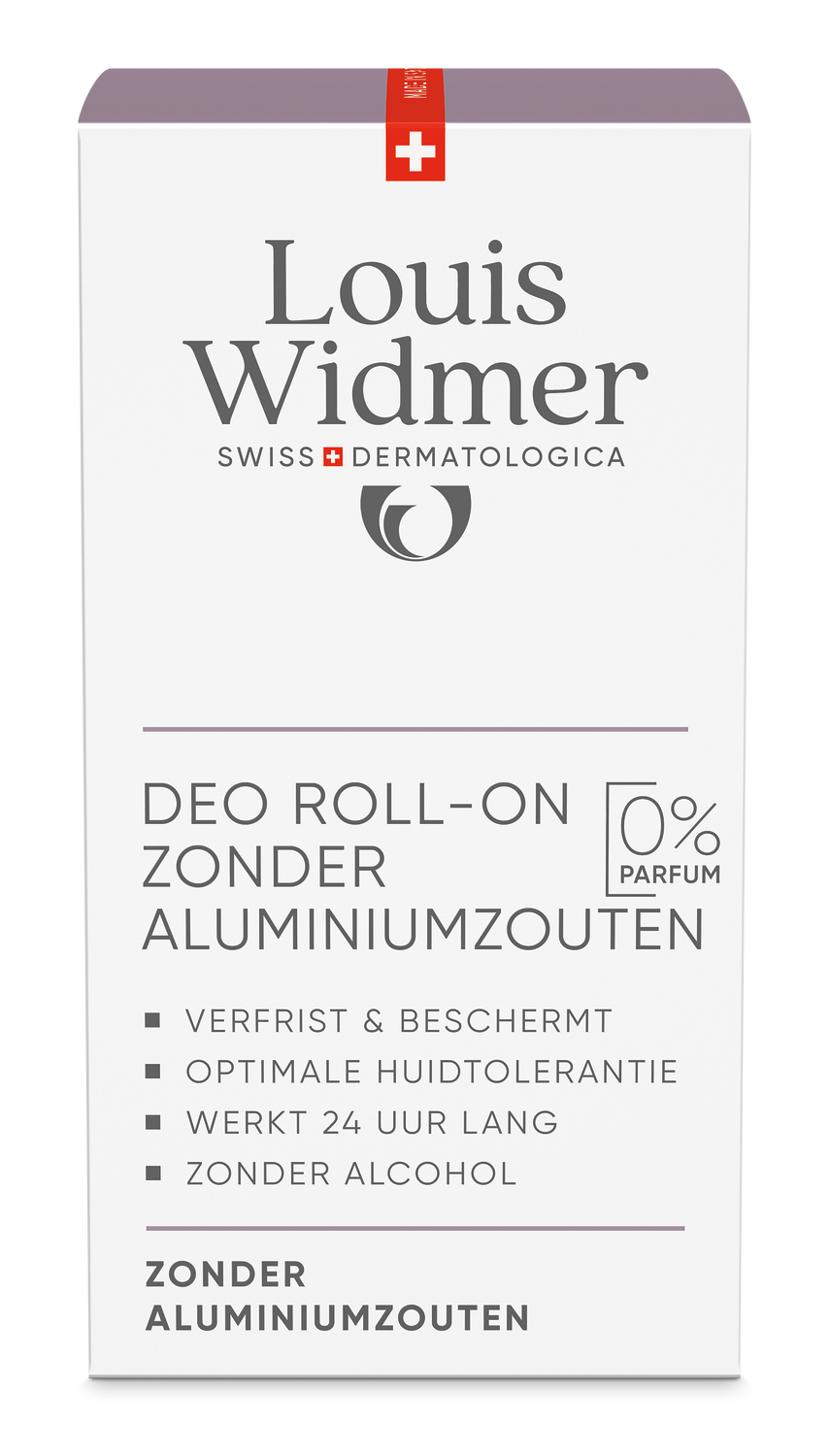 Louis Widmer Deo Roll-on zonder Aluminiumzouten zonder Parfum (50 ml)