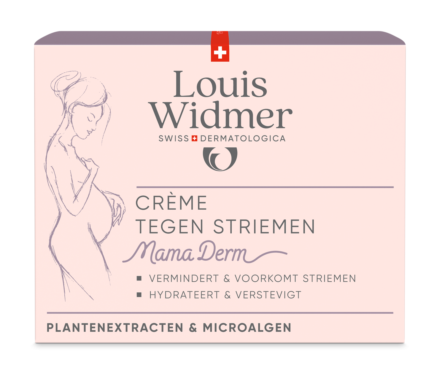 Louis Widmer Mamaderm Crème tegen Striemen Licht Geparfumeerd (250 ml)
