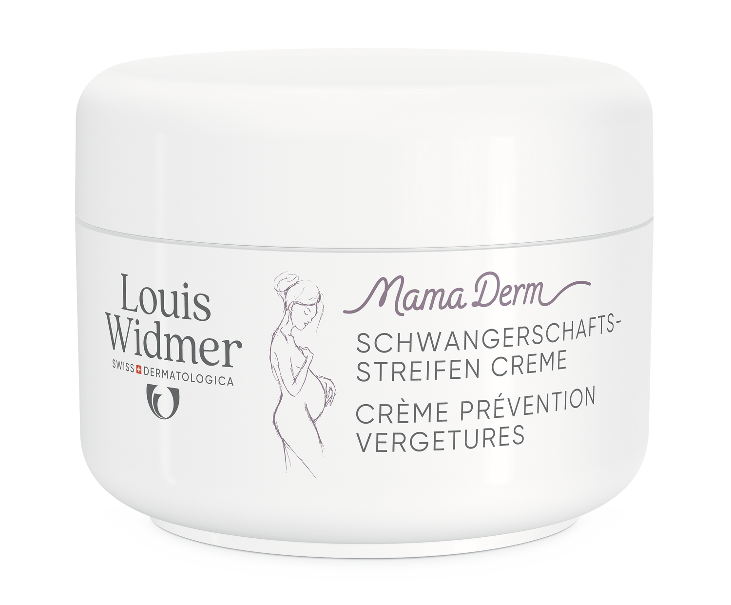 Louis Widmer Mamaderm Crème tegen Striemen zonder Parfum (250 ml)