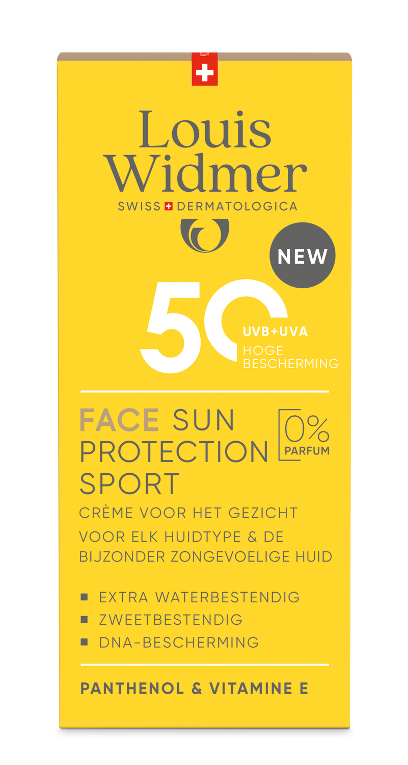 Louis Widmer Face Sun Protection Sport 50 zonder Parfum (50 ml)