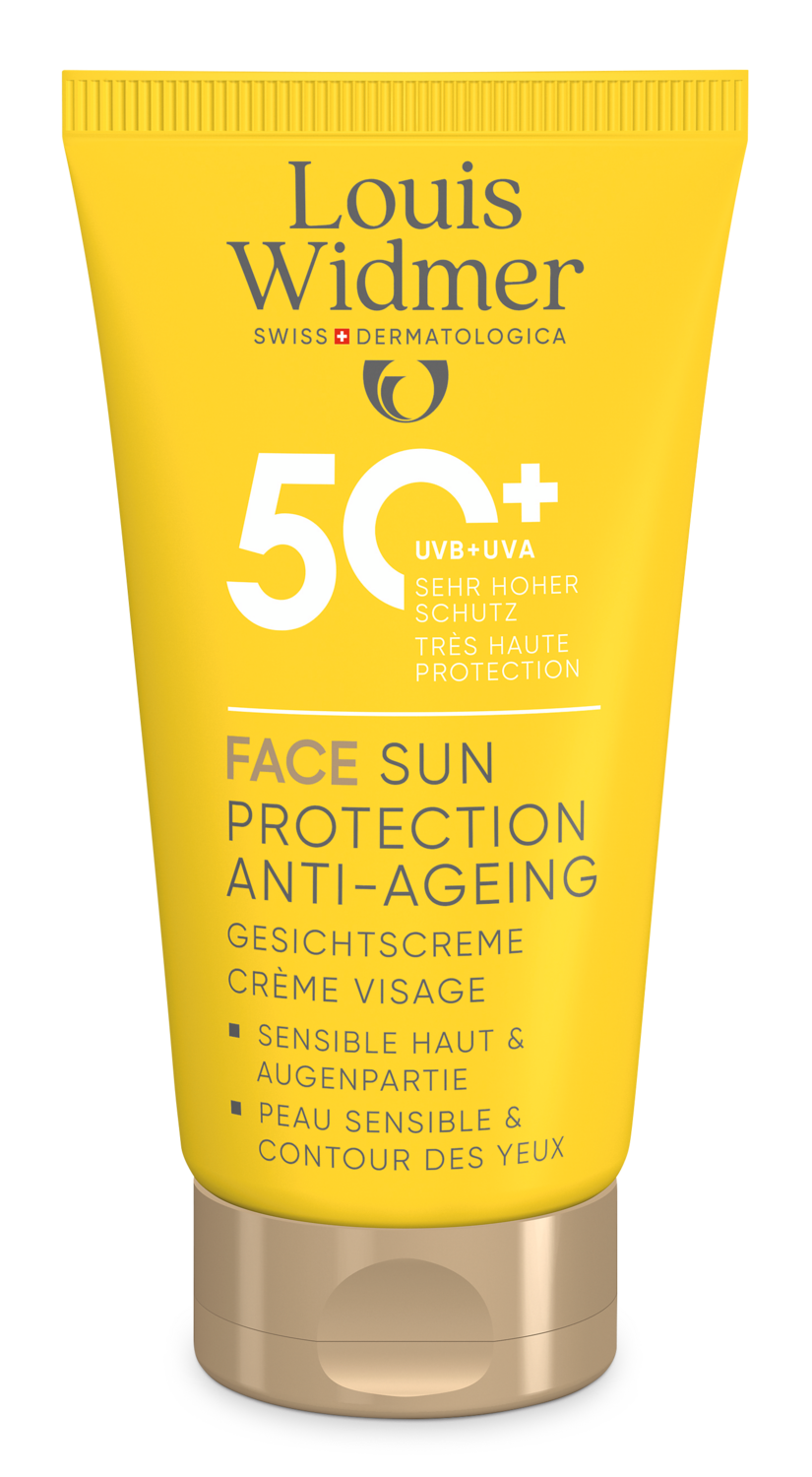 Louis Widmer Face Sun Protection Anti-ageing 50+ zonder Parfum (50 ml)