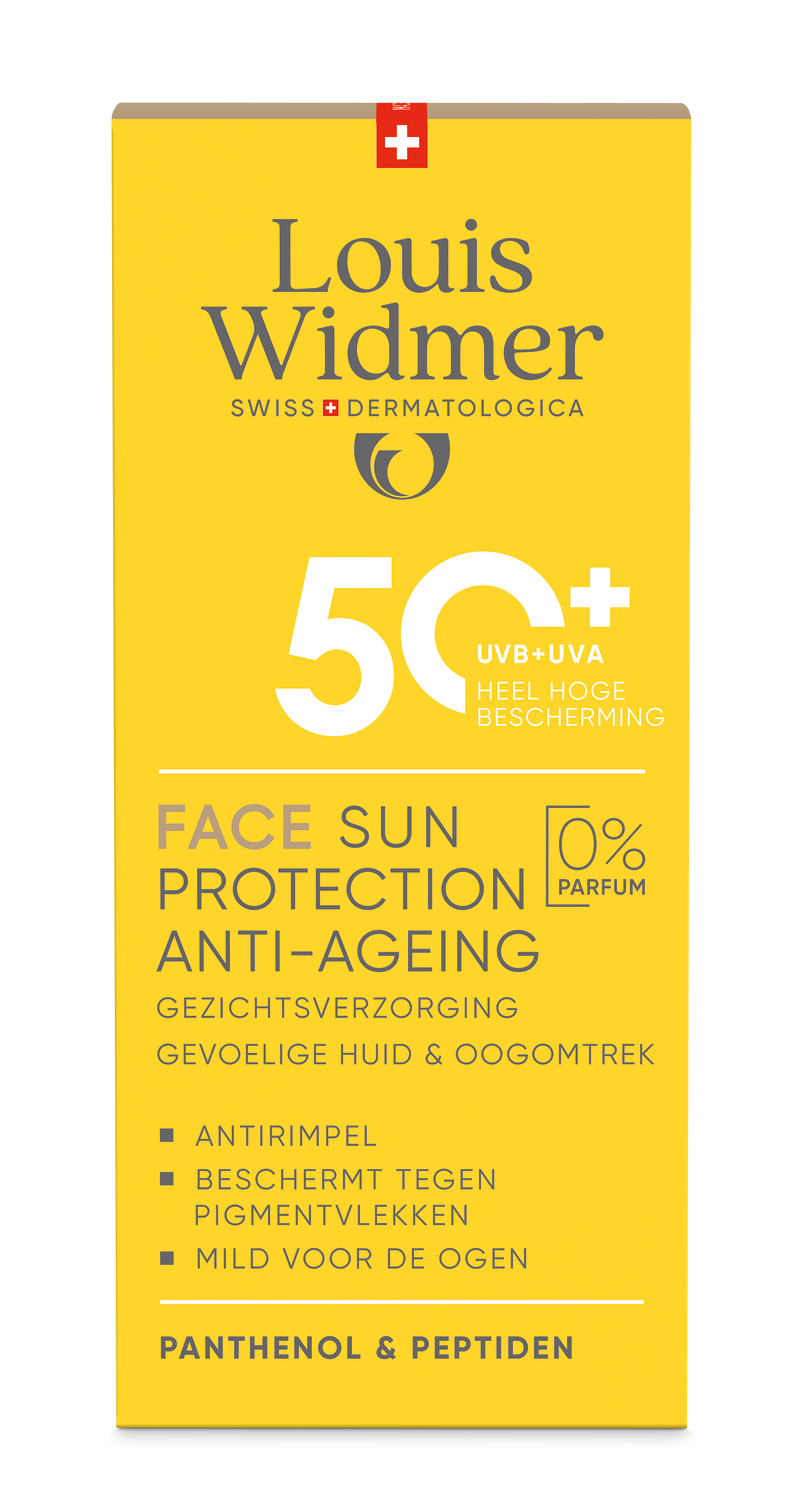 Louis Widmer Face Sun Protection Anti-ageing 50+ zonder Parfum (50 ml)