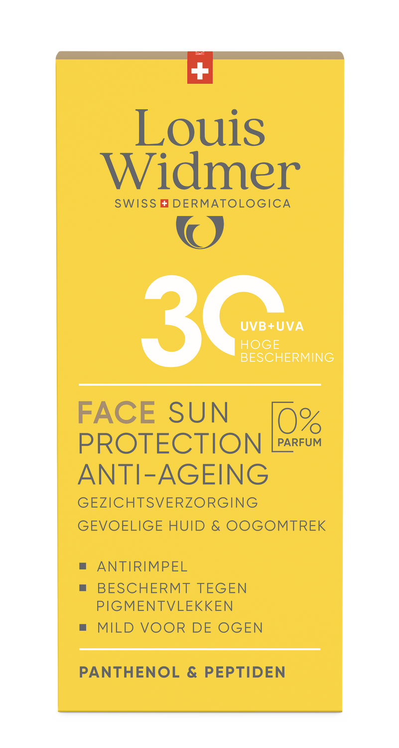 Louis Widmer Face Sun Protection Anti-ageing 30 zonder Parfum (50 ml)