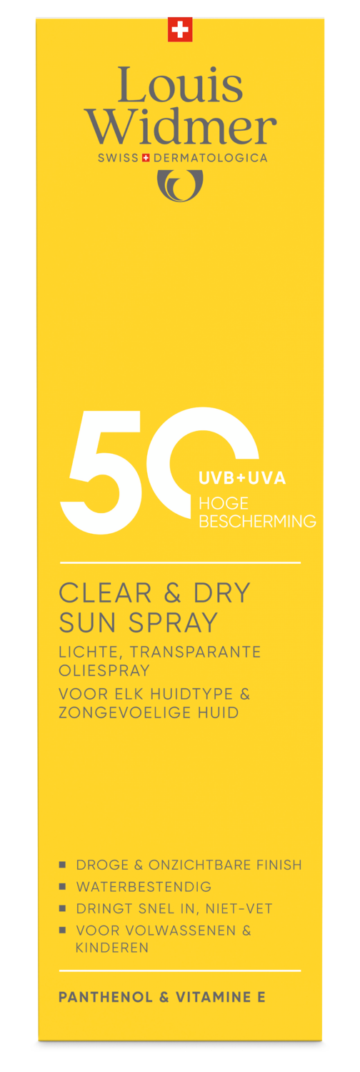 Louis Widmer Clear & Dry Sun Spray 50 Licht Geparfumeerd (200 ml)