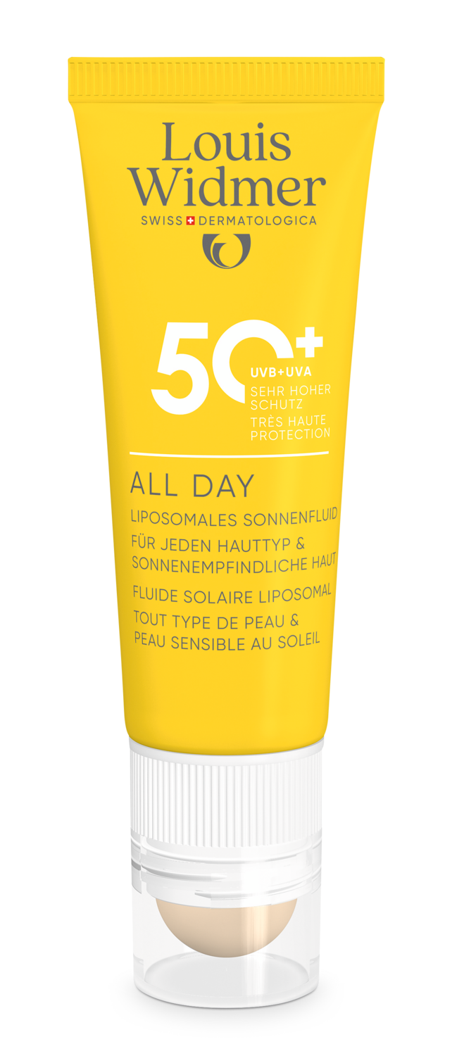 Louis Widmer All Day 50+ met Lippenverzorging Stick 50+ Licht Geparfumeerd (25 ml)