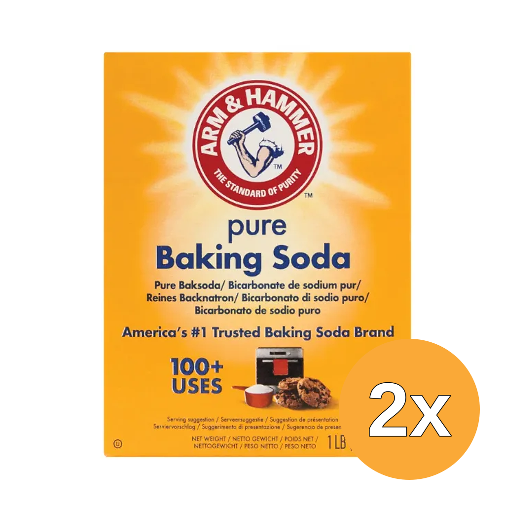 2x Arm & Hammer Baking Soda Poeder (454 gr)