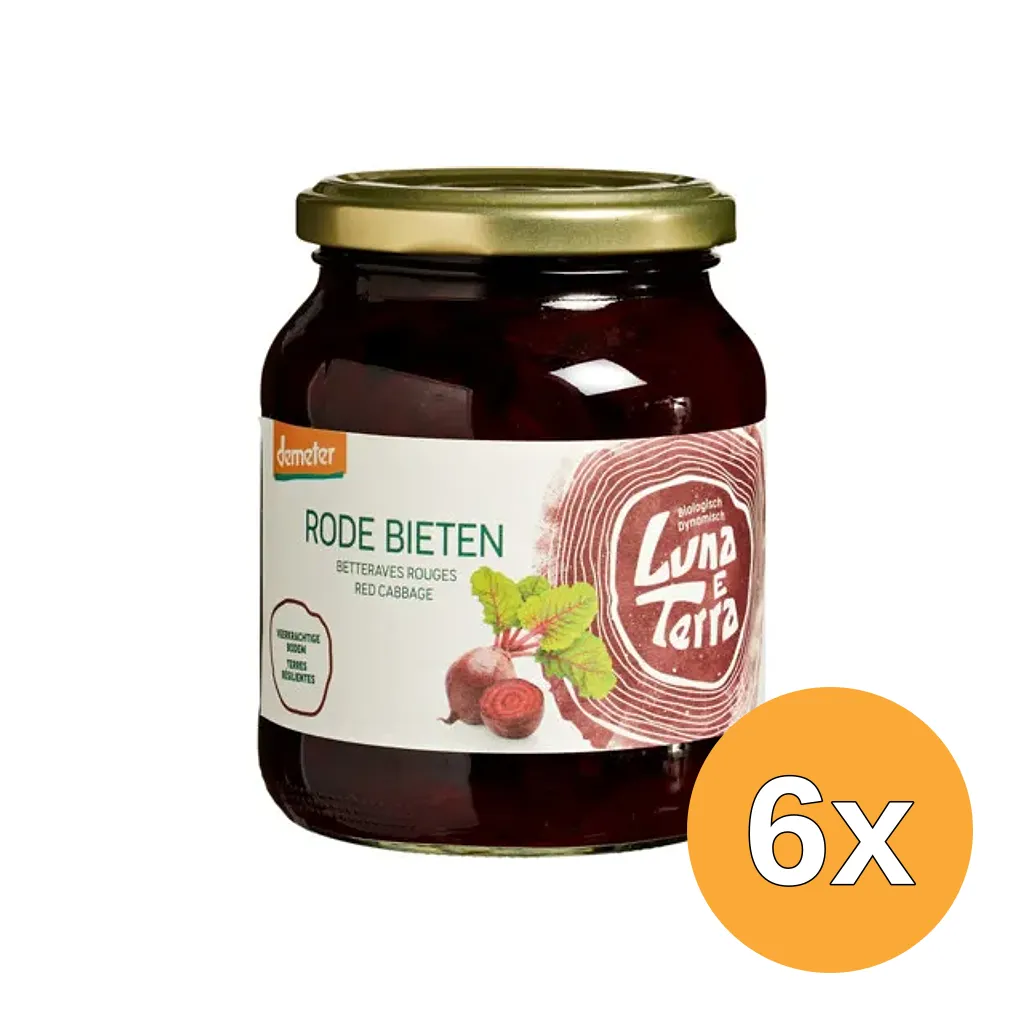 6x Luna e Terra Rode bieten demeter bio (340 gr)