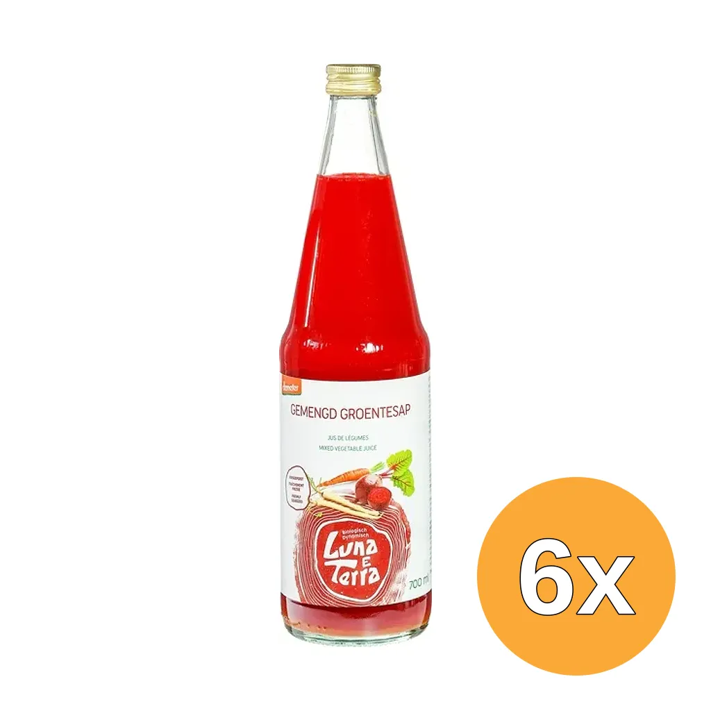 6x Luna E Terra Gemengd-Groentesap (700 ml)
