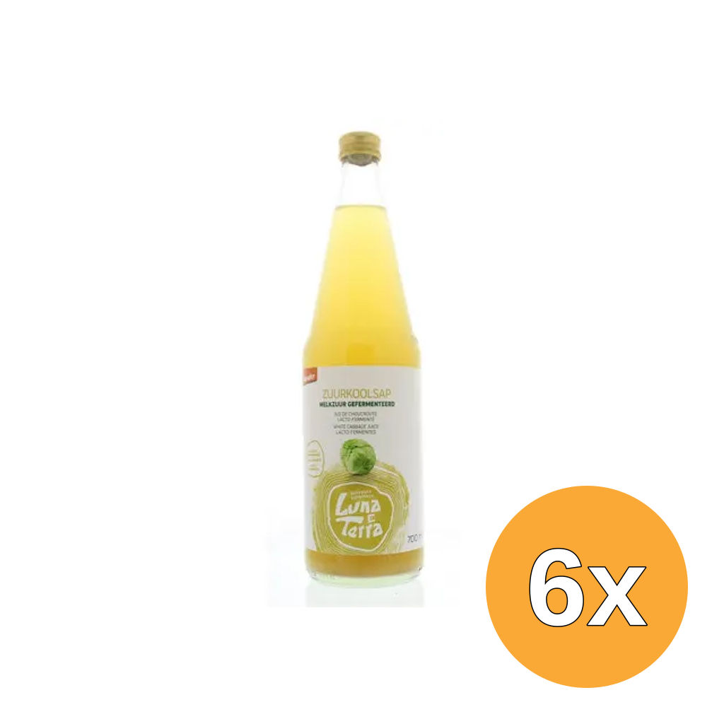 6x Luna E Terra Zuurkoolsap Demeter Bio (700 ml)