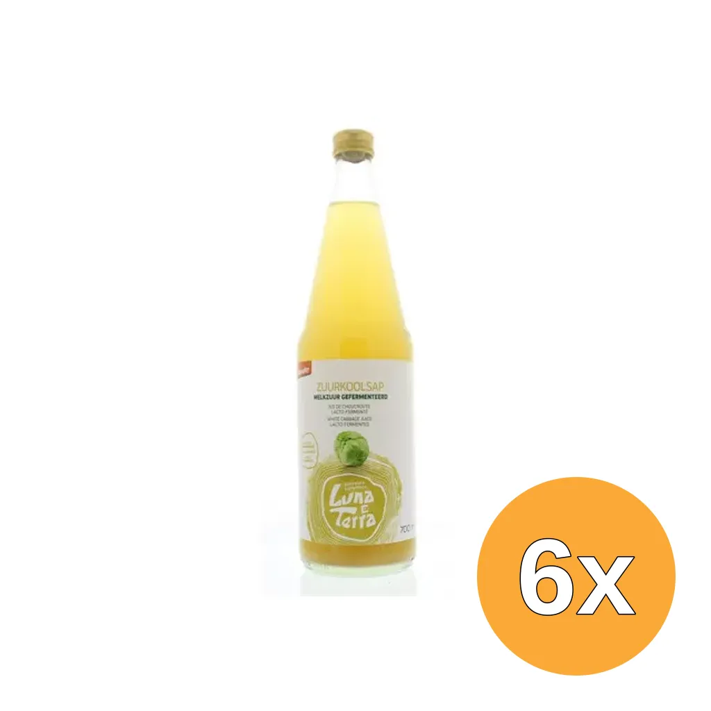 6x Luna E Terra Zuurkoolsap Demeter Bio (700 ml)