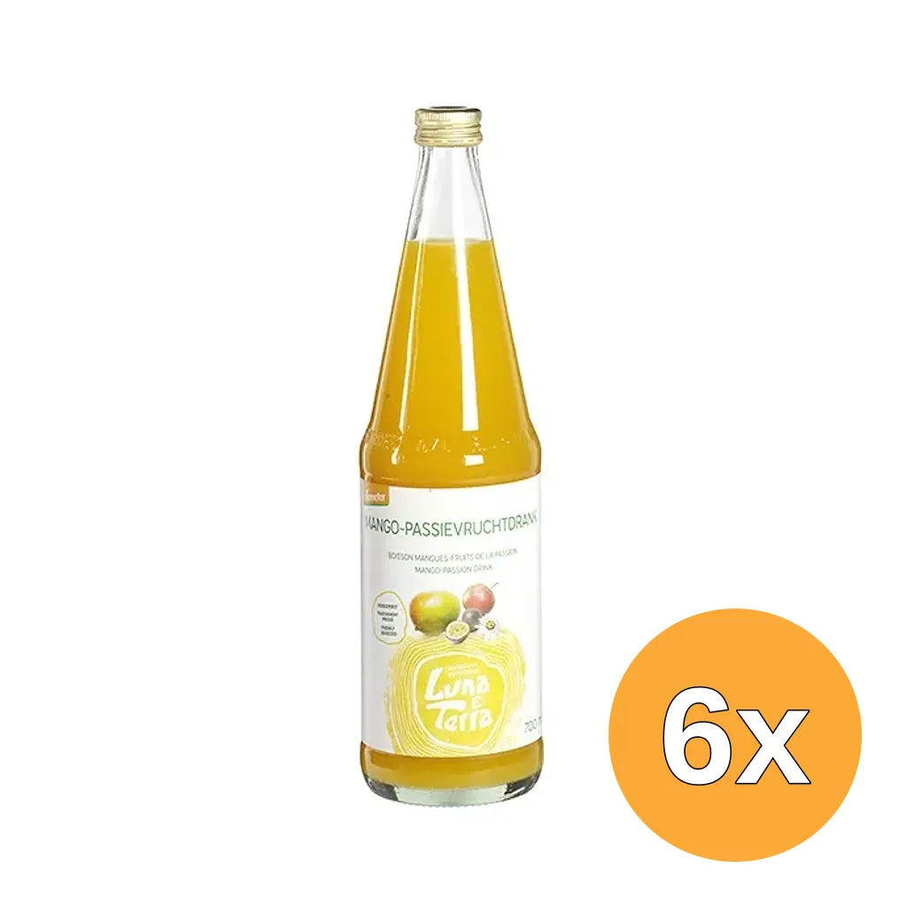 6x Luna E Terra Mango-Passievruchtendrank (700 ml)
