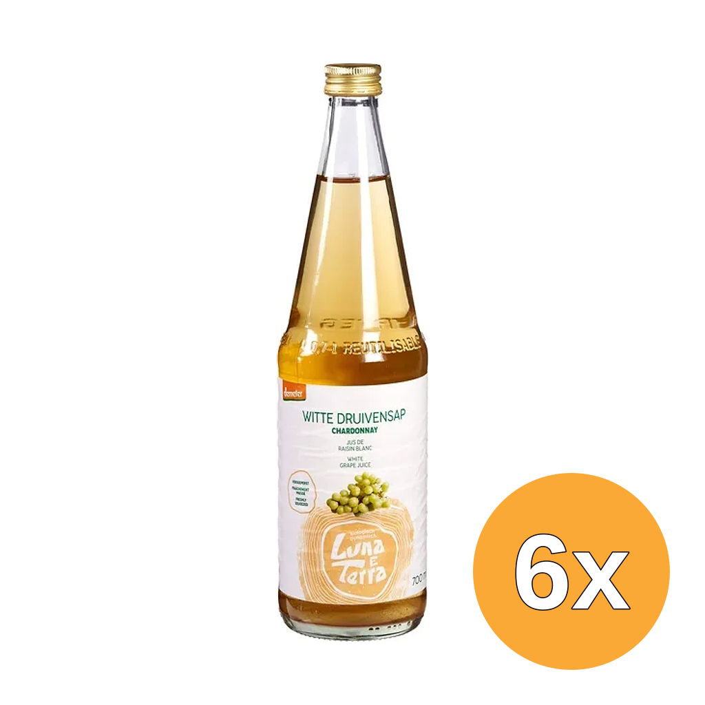 6x Luna E Terra Witte-Druivensap (700 ml)