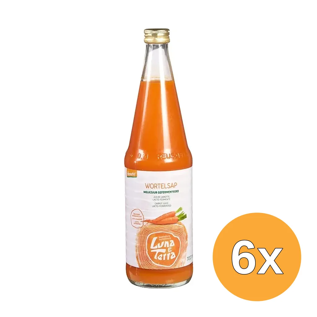6x Luna E Terra Wortelsap Melkzuur (700 ml)