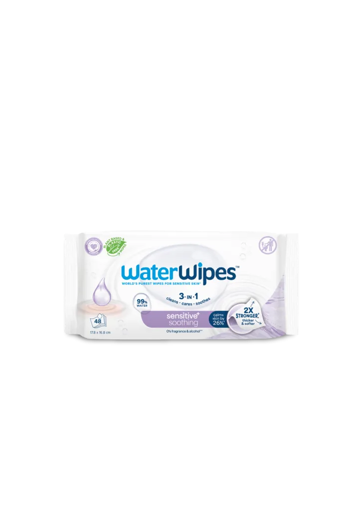 Waterwipes Soothing Clean Billendoekjes (48 stuks)