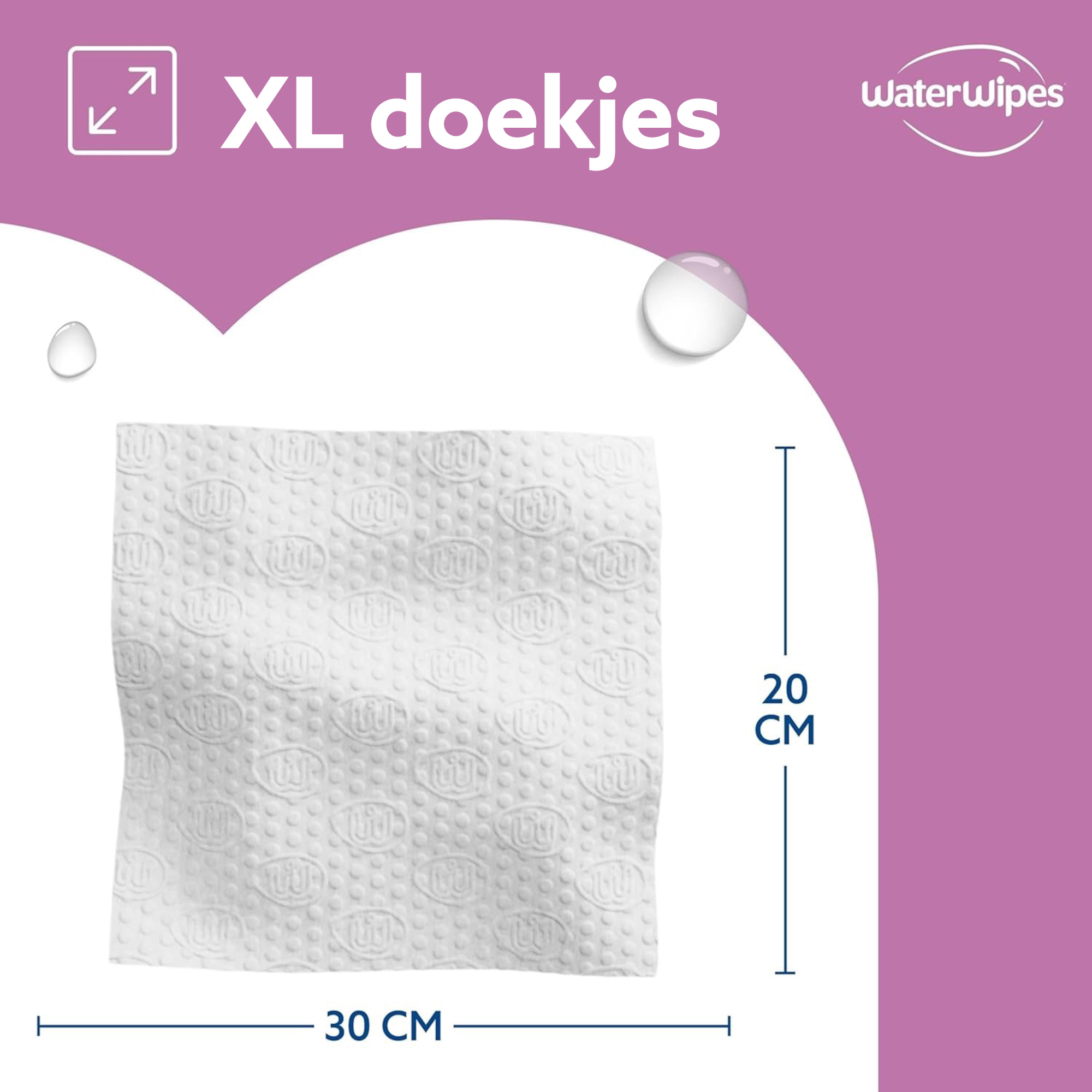 Waterwipes Doekjes Sensitive+ Body & Intimate XL (6 x 30 stuks) - image 4