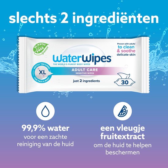 Waterwipes Adult Wipes - Voordeeldoos (3 x 30 stuks) - image 2