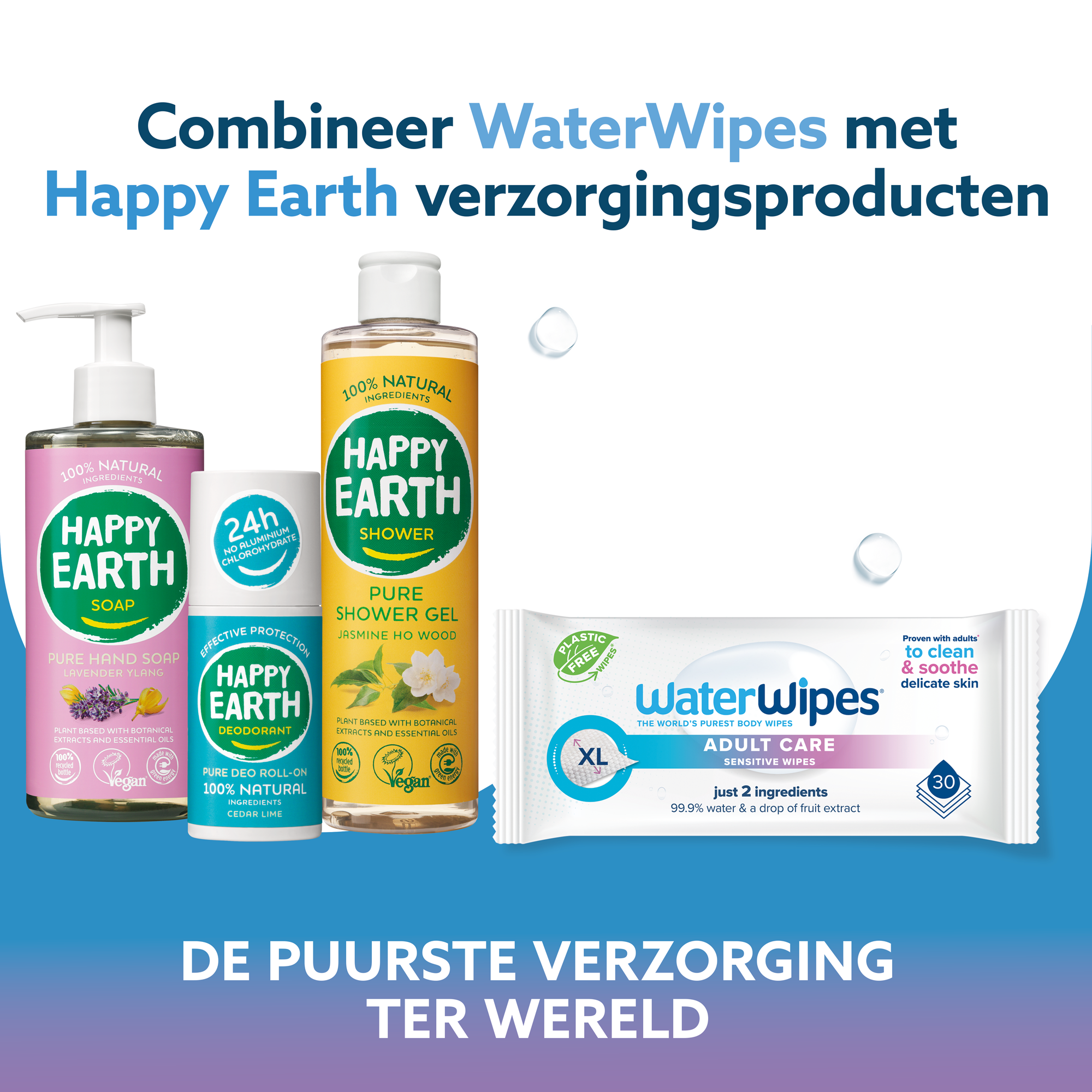Waterwipes Adult Wipes - Voordeeldoos (3 x 30 stuks) - image 6