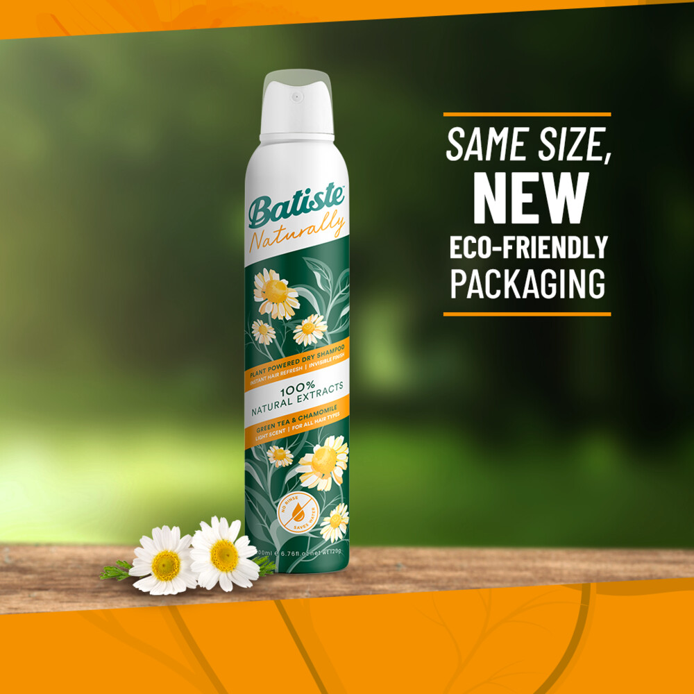 Batiste Droogshampoo Naturally Green Tea (200 ml)