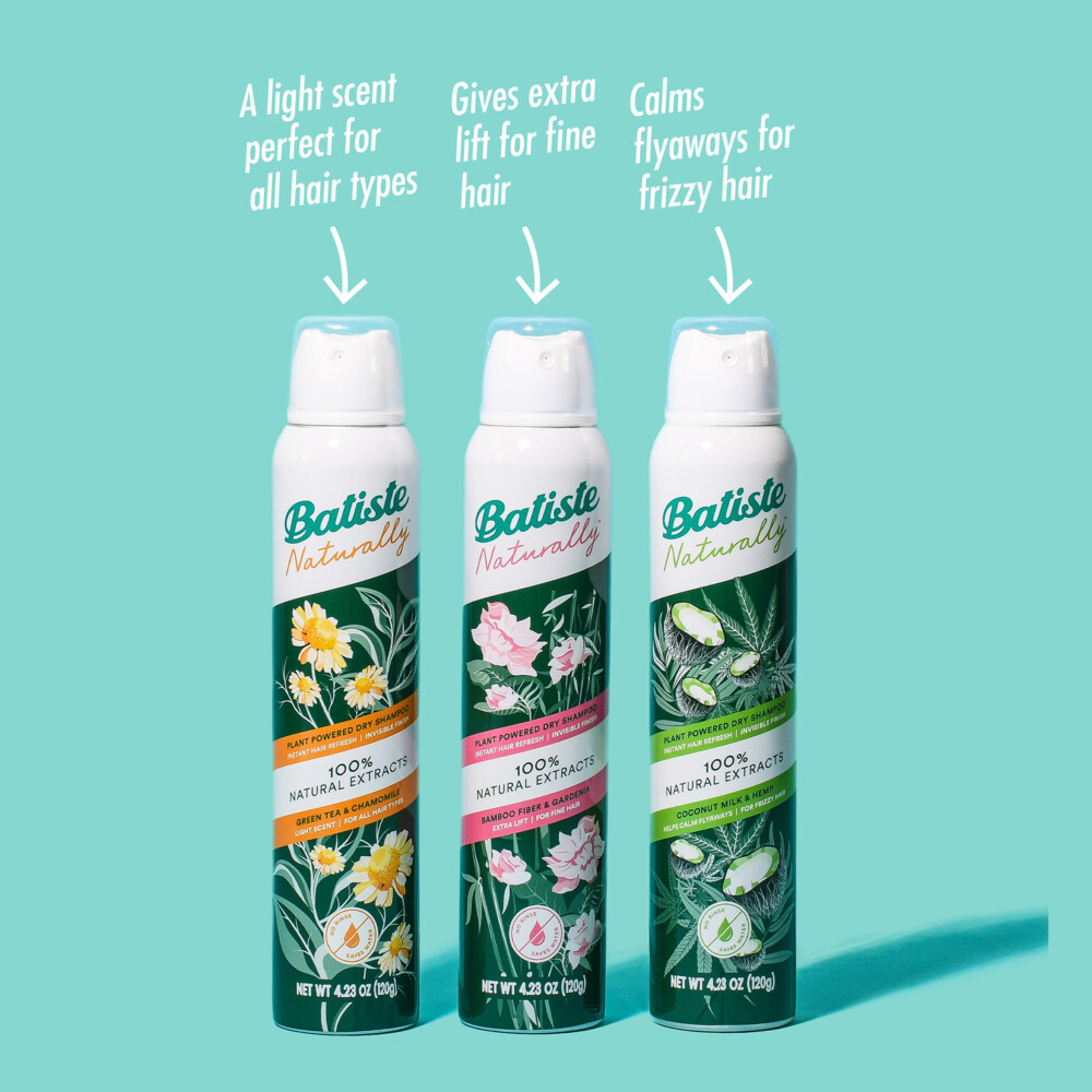 Batiste Droogshampoo Naturally Green Tea (200 ml) - image 4