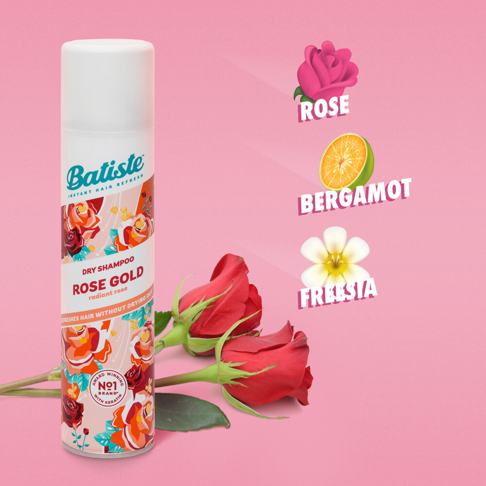 Batiste Droogshampoo Rose Gold (200 ml)