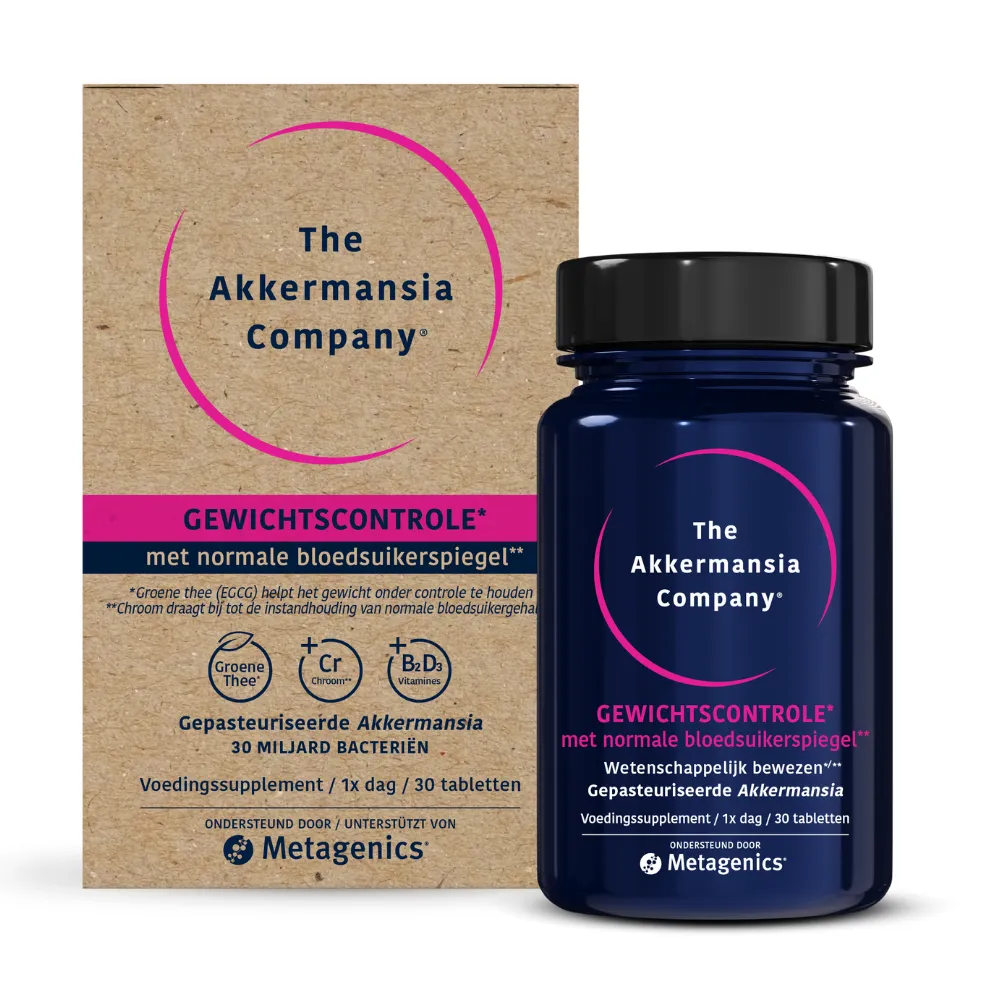 Metagenics Akkermansia Gewichtscontrole V2 (30 tabletten)