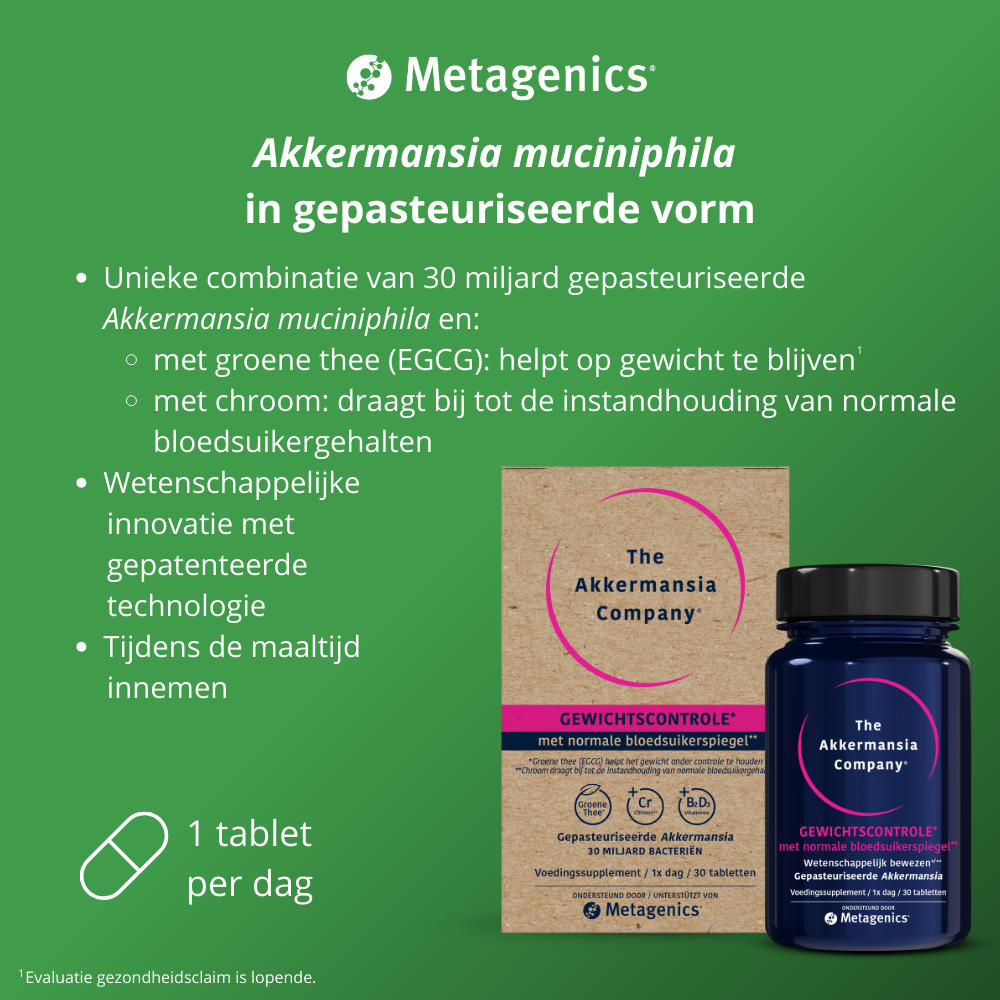 Metagenics Akkermansia Gewichtscontrole V2 (30 tabletten) - image 4