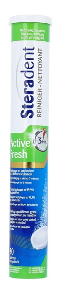 Steradent Active Fresh (30 stuks)