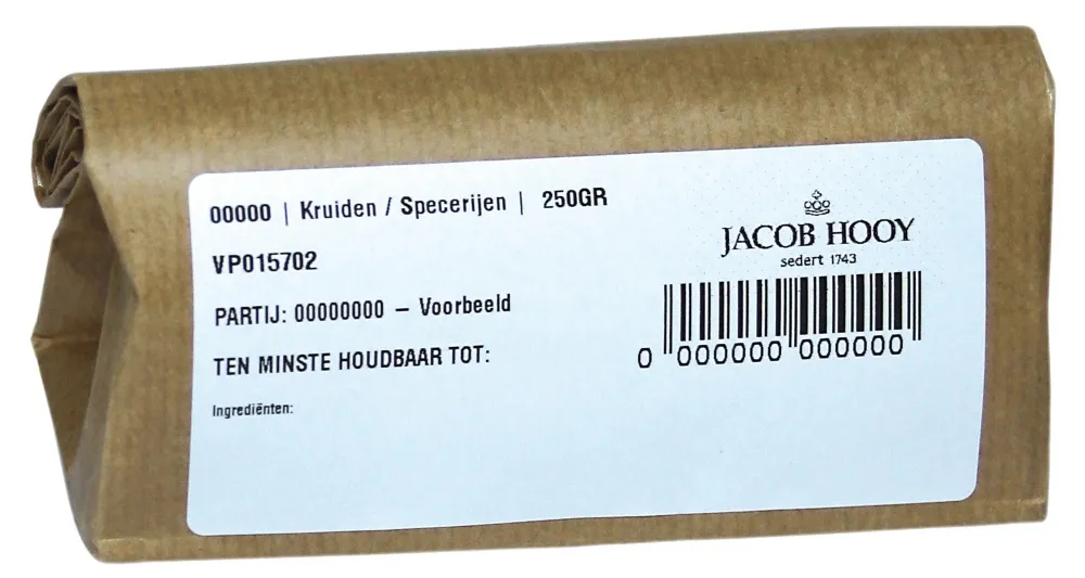 Jacob Hooy Pepermuntblad heel 1e kwaliteit (250 gr)