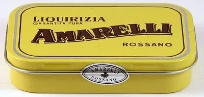 Amarelli Laurierdrop blikje brokken puur (40 gr)