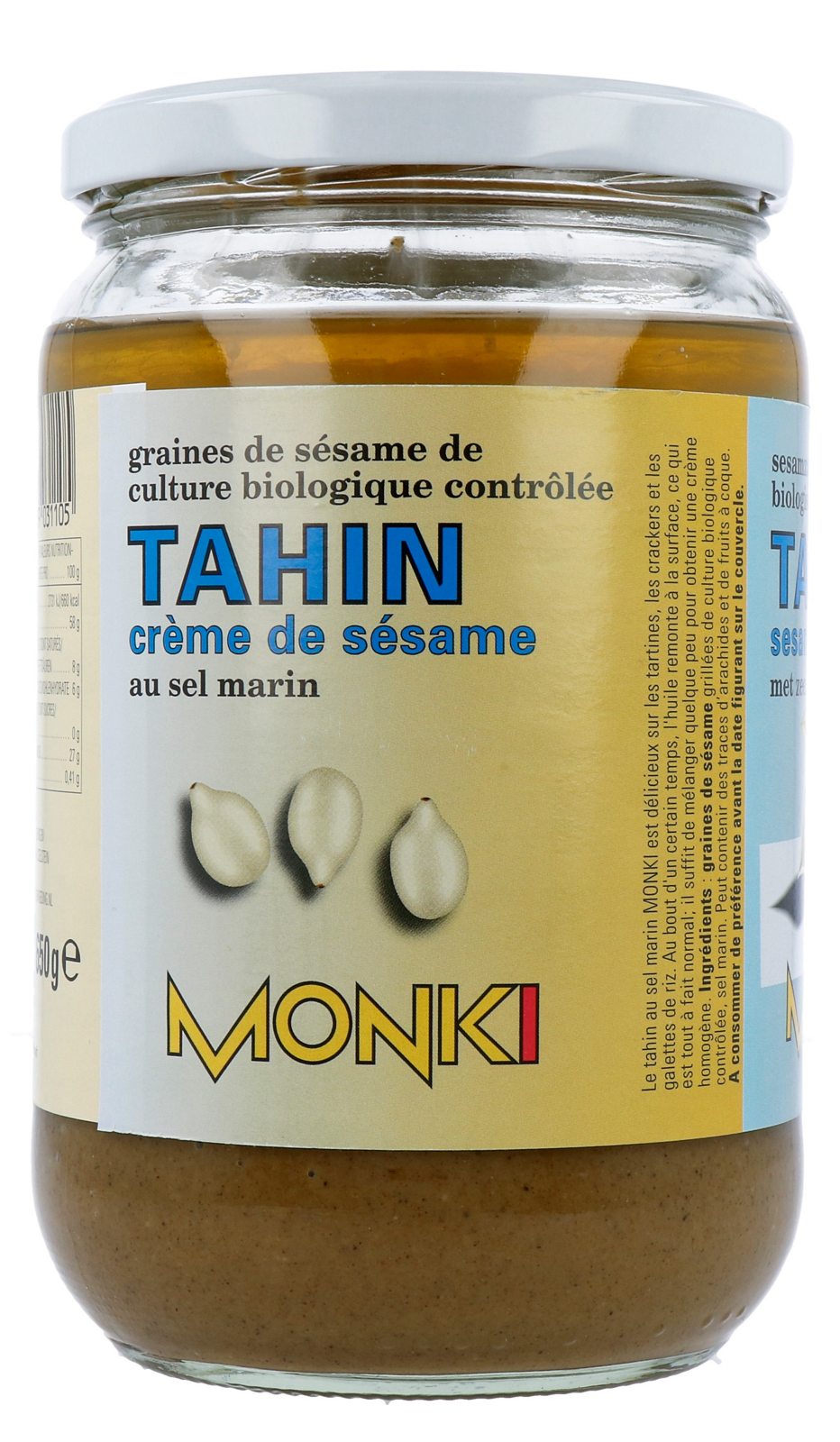 Monki Tahin met zout eko bio (650 gr) - image 2