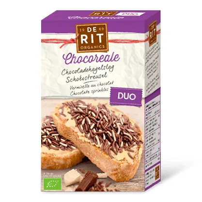 De Rit Chocoreale hagelslag mix bio (225 gr)