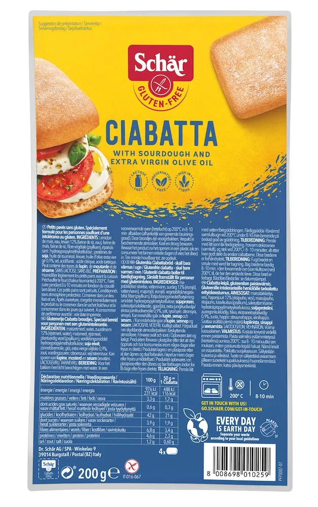 Dr. Schär Ciabatta (4 stuks)