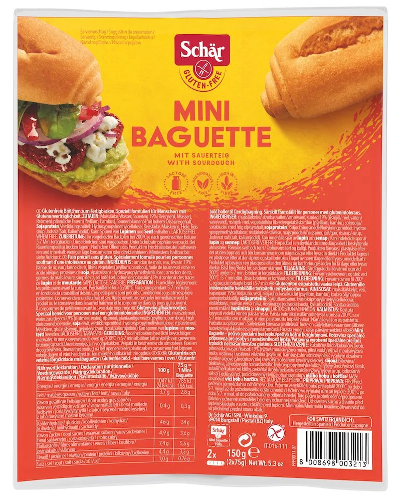 Dr. Schär Baguette Mini (150 gr)